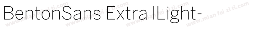 BentonSans Extra lLight字体转换